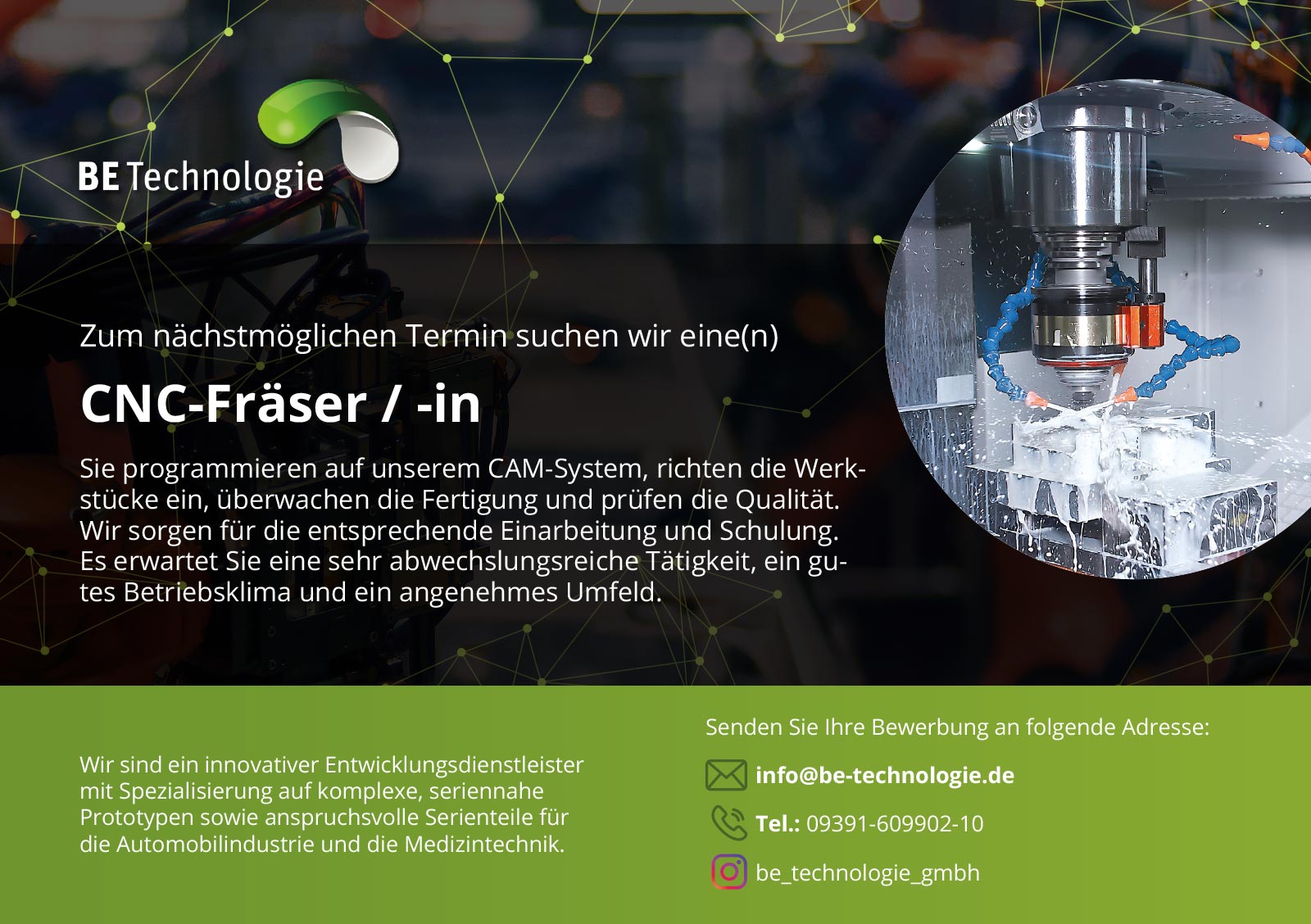 Stellenangebot CCC-FRÄSER / -in